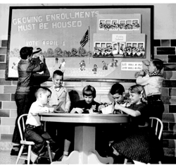 Bulletin board on enrollment
