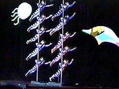 black light show